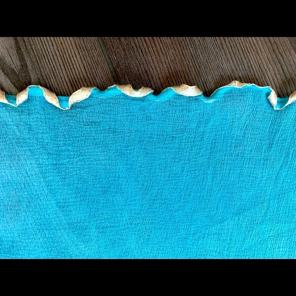 Elegant Turquoise Chiffon scarf